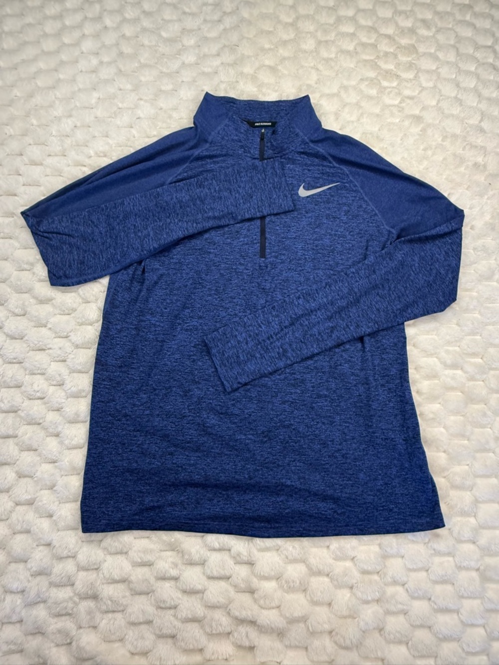 Nike Running Dri-FIT 1/2 Zip Pullover Blue Heather Mens Large